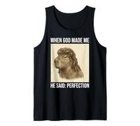 Funny Capybara Mullet Meme When God Made Me Canotta