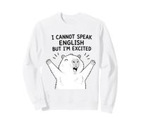 Funny Capybara Non Posso Parlare Inglese ma eccitato Felpa