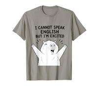 Funny Capybara Non Posso Parlare Inglese ma eccitato Maglietta