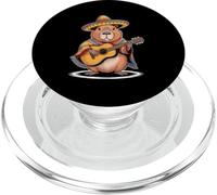 Funny Capybara Sombrero Chitarra Mexican Fiesta PopSockets PopGrip per MagSafe
