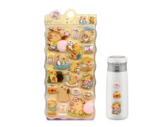 Funny Capybara Stickers, 3D Reusable Decals, Cute Removable Toys For Kids Crafts, Multi Purpose Decoration Set, Perfect Birthday Classroom Scrapbooking Journal Phone