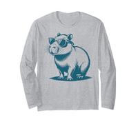 Funny Capybaras Cute Rodents Capybara in Sunglasses Maglia a Manica