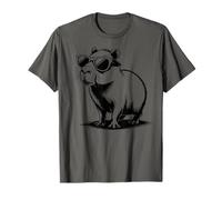 Funny Capybaras Cute Rodents Capybara in Sunglasses Maglietta
