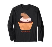 Funny Capycake Baker Pastry Baking, Capybara Cupcakes Maglia a Manica