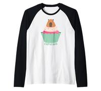 Funny Capycake Baker Pastry Baking, Capybara Cupcakes Maglia con Maniche Raglan