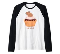 Funny Capycake Baker Pastry Baking, Capybara Cupcakes Maglia con Maniche Raglan
