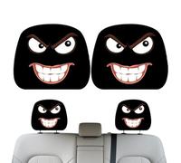 Funny Car Coucs - Coperte poggiatesta automatico | Protezione interna Auto Comfort Men Men Donna | 2 pezzi per pendolari SUV Trucks da viaggio | Copertura per Popherte di Car