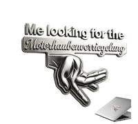 Funny Car Emblem 3D Printed Trunk Badge Automotive Decorative Sticker