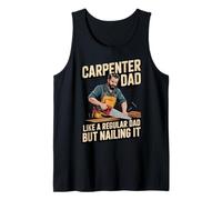 Funny Carpenter Dad Like a Regular Dad but Nailing It Canotta