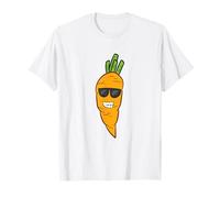 Funny Carrot And Vegetables Gifts Carota Halloween Costume Maglietta Unisex Giovani S Manica Corta White S