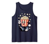 Funny Cartoon Popcorn Bucket Snack Movie Lover Design Canotta