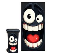 Funny Cartoon Stickers, Waterproof PVC Adhesive Decals With Cute Face