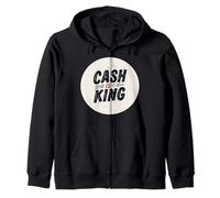 Funny Cash is King Logo per Uomo e Donna Felpa con Cappuccio