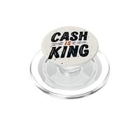 Funny Cash is King Logo per uomo e donna PopSockets PopGrip per MagSafe