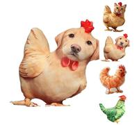 Funny Cat Chicken Plush Pillow,Novelty Quirky Cat-Chicken Hybrid Pillow