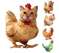 Funny Cat Chicken Plush Pillow,Novelty Quirky Cat-Chicken Hybrid Pillow