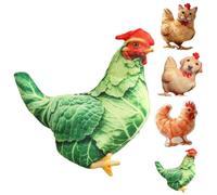 Funny Cat Chicken Plush Pillow,Novelty Quirky Cat-Chicken Hybrid Pillow