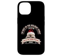 Funny Cat Christmas Sarcastic Humor Not in Holiday Spirit Custodia per iPhone 14