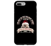 Funny Cat Christmas Sarcastic Humor Not in Holiday Spirit Custodia per iPhone 7 Plus/8 Plus