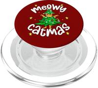 Funny Cat Christmas Tree Design For Women Cute Christmas Cat PopSockets PopGrip per MagSafe