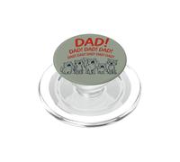 Funny Cat Dad Yelling Cats Father's Day PopSockets PopGrip per MagSafe