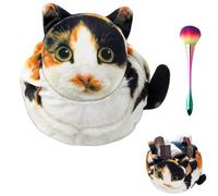 Funny Cat Drawstring Makeup Bag,Large Capacity Cute Cat Travel Toiletry Bag,Women Portable Cats Cosmetic Storage Pouch