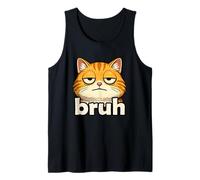Funny Cat Face Meme Bruh Orange Cat Viral Trendy Boys Memes Canotta