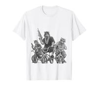 Funny Cat Gen Z Retro Hip Hop Meme Maglietta
