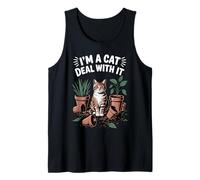 Funny Cat I'm A Cat Deal With Plant Cats Canotta