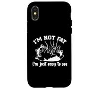 funny cat I'm not fat. Im just easy to see Custodia per iPhone X/XS