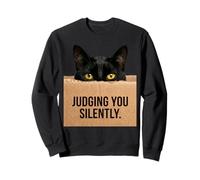 Funny Cat Judging You Silently for Cat Lover Cat Mom Cat Dad Felpa