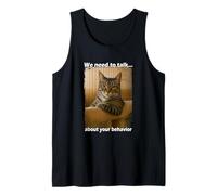 Funny Cat Meme Sarcastic Cat Boss Hilarious Cat Humor Canotta