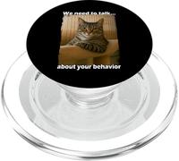 Funny Cat Meme Sarcastic Cat Boss Hilarious Cat Humor PopSockets PopGrip per MagSafe