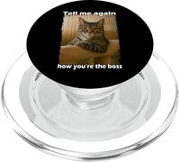 Funny Cat Meme Sarcastic Cat Boss Hilarious Cat Humor PopSockets PopGrip per MagSafe