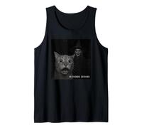 Funny Cat On Security Camera with Witch Halloween Canotta