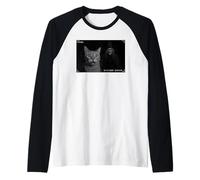 Funny Cat On Security Camera with Witch Halloween Maglia con Maniche Raglan