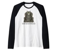 Funny Cat Owner I Serve The Tabby Overlord Maglia con Maniche Raglan
