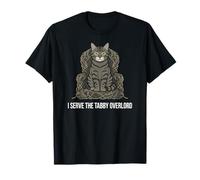 Funny Cat Owner I Serve The Tabby Overlord Maglietta