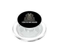 Funny Cat Owner I Serve The Tabby Overlord PopSockets PopGrip per MagSafe