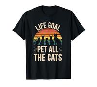 Funny Cat Parent Vet Tech Vetinary Life Goal Pet all Cats Maglietta