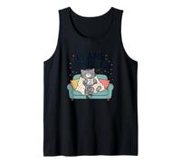 Funny Cat Plans Cancellato Tea Cozy Kitty Sleeping Canotta