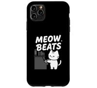 Funny Cat Playing Piano Meow Beats Music Lover Custodia per iPhone 11 Pro Max