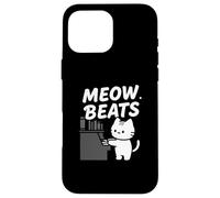 Funny Cat Playing Piano Meow Beats Music Lover Custodia per iPhone 16 Pro Max