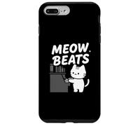 Funny Cat Playing Piano Meow Beats Music Lover Custodia per iPhone 7 Plus/8 Plus
