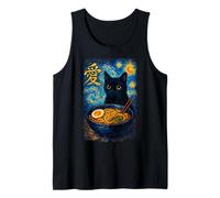 Funny Cat Ramen Graphic Japanese Kawaii Manga Anime Canotta