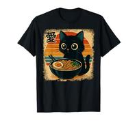 Funny Cat Ramen Graphic Japanese Kawaii Manga Anime Maglietta