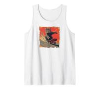 Funny Cat Riding On A Skateboard Kitty Canotta