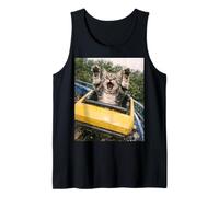 Funny Cat Roller Coaster Silly Meme American Shorthair Canotta