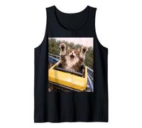 Funny Cat Roller Coaster Silly Meme Domestic Longhair Canotta