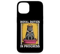 Funny Cat Royal Doveri In Progress Lettiera per gatti Custodia per iPhone 13